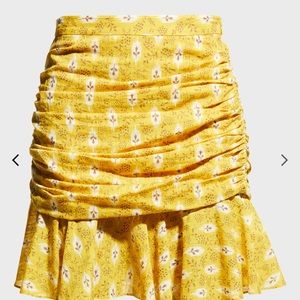 NWT Veronica Beard
Taras Ruched Cotton/Silk Ruffle Skirt